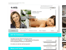 Tablet Screenshot of beautyloungezoerkler.de